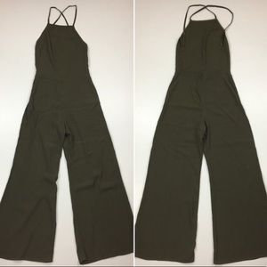 Reformation Valera Jumpsuit in Olive Green